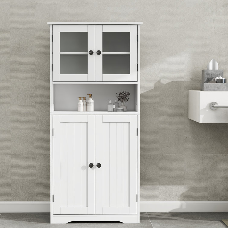 Wildon Home Deryk Freestanding Bathroom Cabinet Wayfair